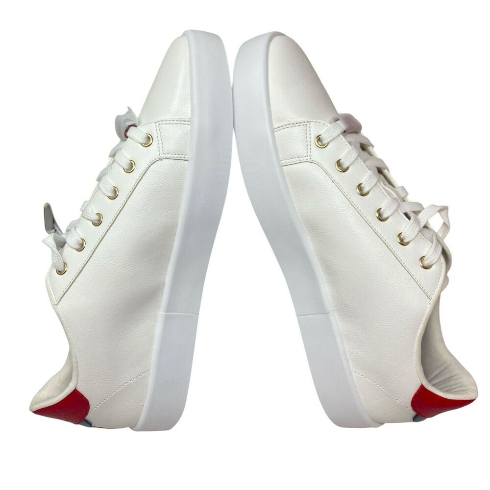 Aldo x Disney Platform Sneakers Womens 11 White Mickey Mouse Rhinestone - Picture 11 of 15